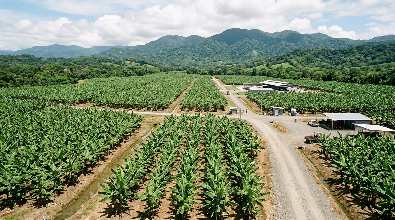Plantación de banano organizada